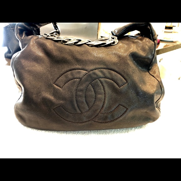 Chanel Caviar Brown Leather Hobo - Picture 1 of 7